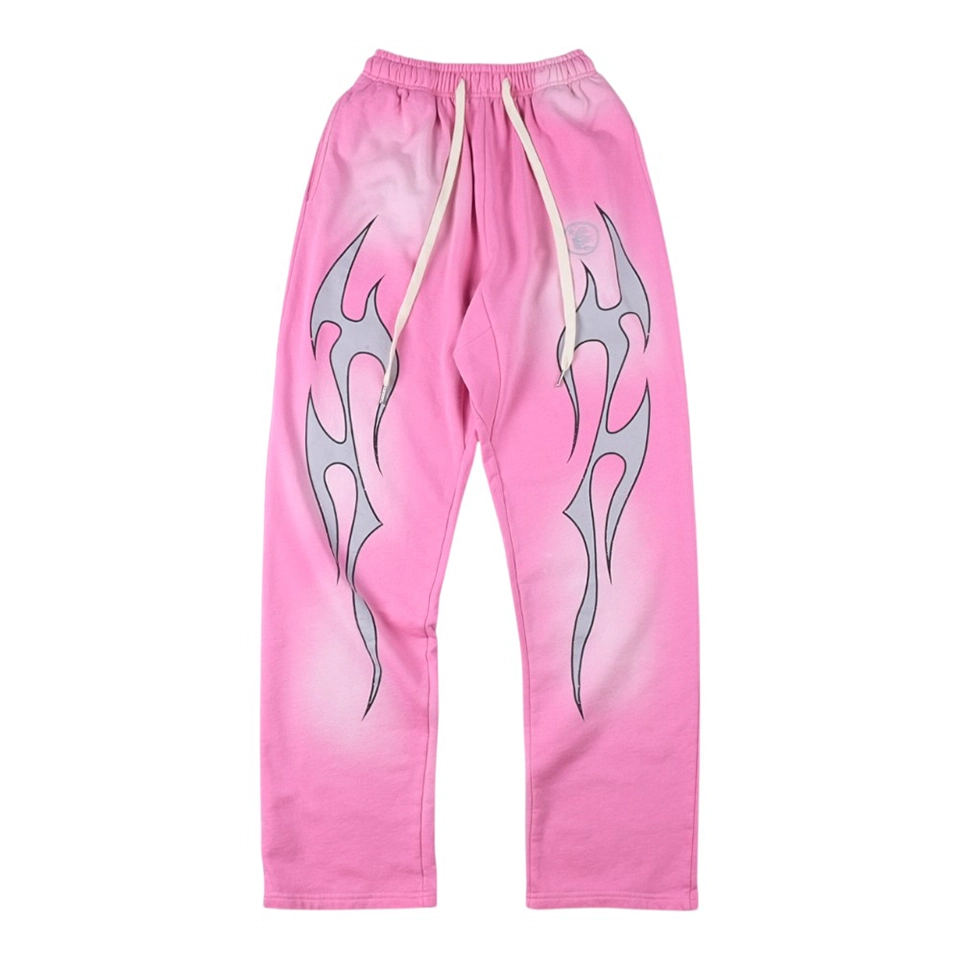 Hellstar Flame Pink Graphic Sweatpants