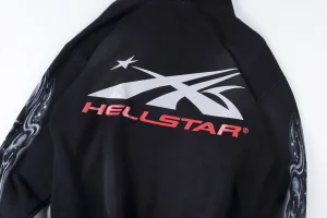 Hellstar Flare Black Flame Pullover Hoodie1