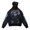 Hellstar Flare Black Flame Pullover Hoodie