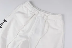 Hellstar Gothic Logo Straight-Leg White Sweatpants3