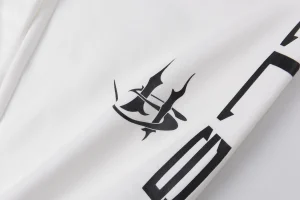 Hellstar Gothic Logo Straight-Leg White Sweatpants5