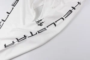 Hellstar Gothic Logo Straight-Leg White Sweatpants9
