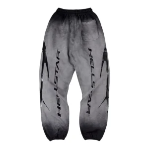 Hellstar Gradient Flame Jogger Black/Grey Pants