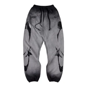 Hellstar Gradient Flame Jogger Black/Grey Pants