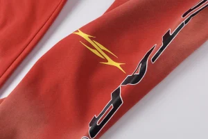 Hellstar Gradient Flame Logo Sports Red Pants7