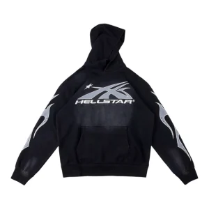 Hellstar Graffiti Retro Flame Portrait Hoodie