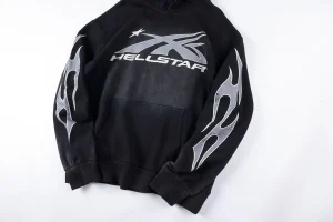 Hellstar Graffiti Retro Flame Portrait Hoodie3