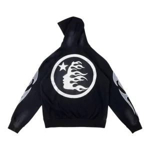 Hellstar Graffiti Retro Flame Portrait Hoodie