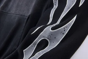 Hellstar Graffiti Retro Flame Portrait Hoodie5