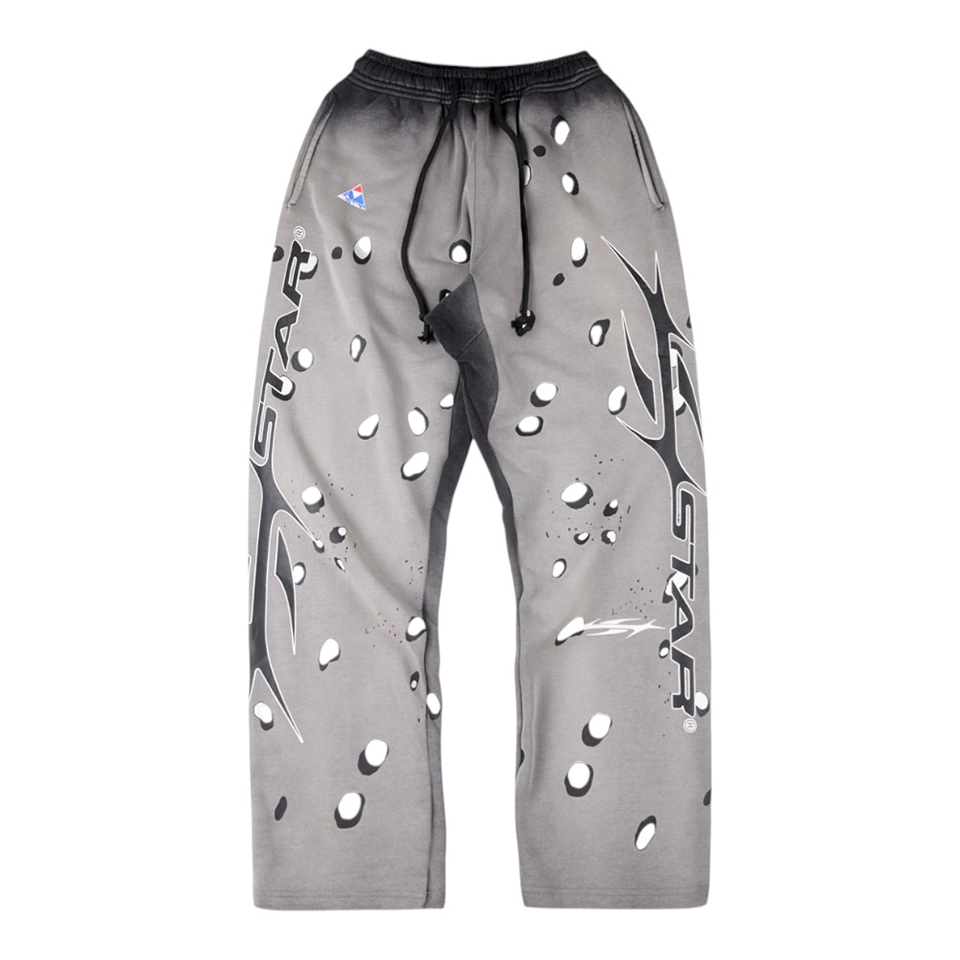Hellstar Grey Particle Printed Sweatpants