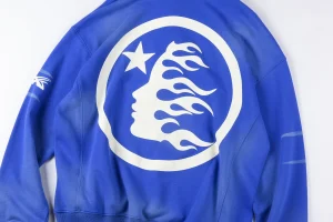 Hellstar No Guts No Glory Blue Pullover Hoodie2