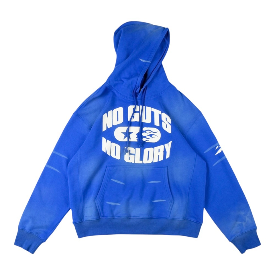 Hellstar No Guts No Glory Blue Pullover Hoodie