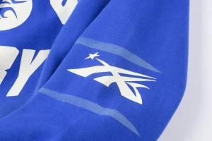 Hellstar No Guts No Glory Blue Pullover Hoodie7