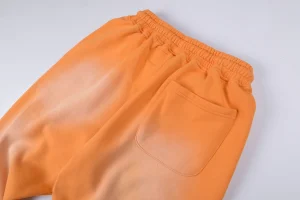 Hellstar Orange Flame Graphic Pants5