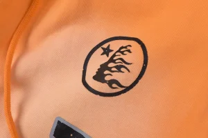 Hellstar Orange Flame Graphic Pants7