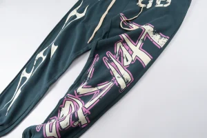 Hellstar Paradise Path Graphic Green Pants9