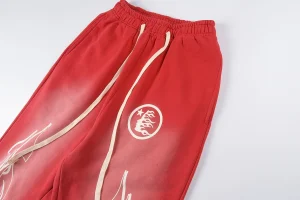 Hellstar Red Flame Graphic Pants2