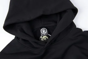 Hellstar Rhinestone Flame Head Pullover Hoodie1