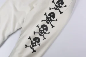 Hellstar Skull Multi-Print Gradient White Pants2