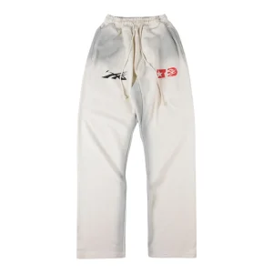 Hellstar Skull Multi-Print Gradient White Pants