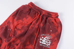 Hellstar Sports Splatter Red Sweatpants6