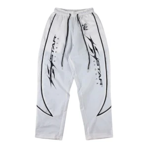 Hellstar Sports Tribal Line White Track Pants