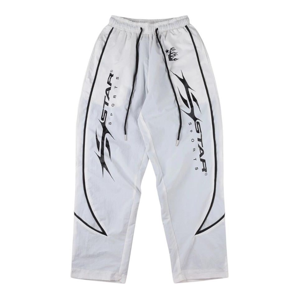 Hellstar Sports Tribal Line White Track Pants