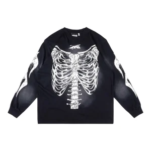 Hellstar Studios Airbrushed Bones Graphic Shirt