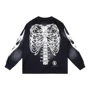 Hellstar Studios Airbrushed Bones Graphic Shirt