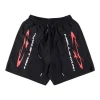 Hellstar Studios Black/Red Tech Logo Shorts