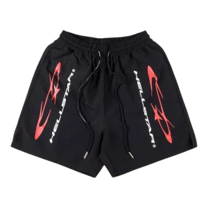 Hellstar Studios Black/Red Tech Logo Shorts