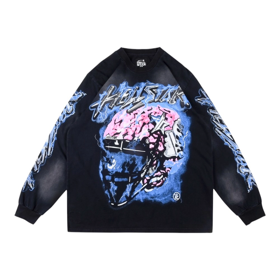 Hellstar Studios Brain Helmet Washed Shirt