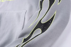 Hellstar Studios Brainwashed Grey Flame Pullover Hoodie13