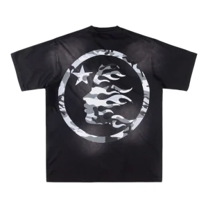 Hellstar Studios Camo Flame Face T-shirt