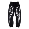 Hellstar Studios Cosmic Blaze Logo Black Sweatpants