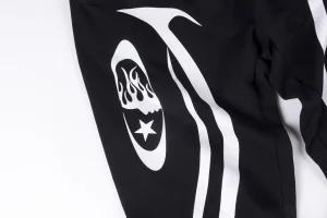 Hellstar Studios Cosmic Blaze Logo Black Sweatpants4
