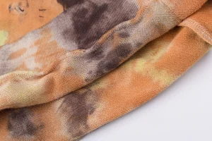 Hellstar Studios Cracked Letter Tie-Dye Cotton Hoodie2