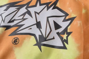 Hellstar Studios Cracked Letter Tie-Dye Cotton Hoodie3