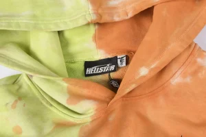 Hellstar Studios Cracked Letter Tie-Dye Cotton Hoodie4