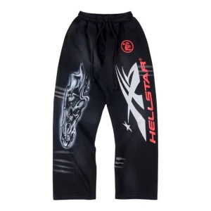 Hellstar Studios Cyber Skull Graphic Pants