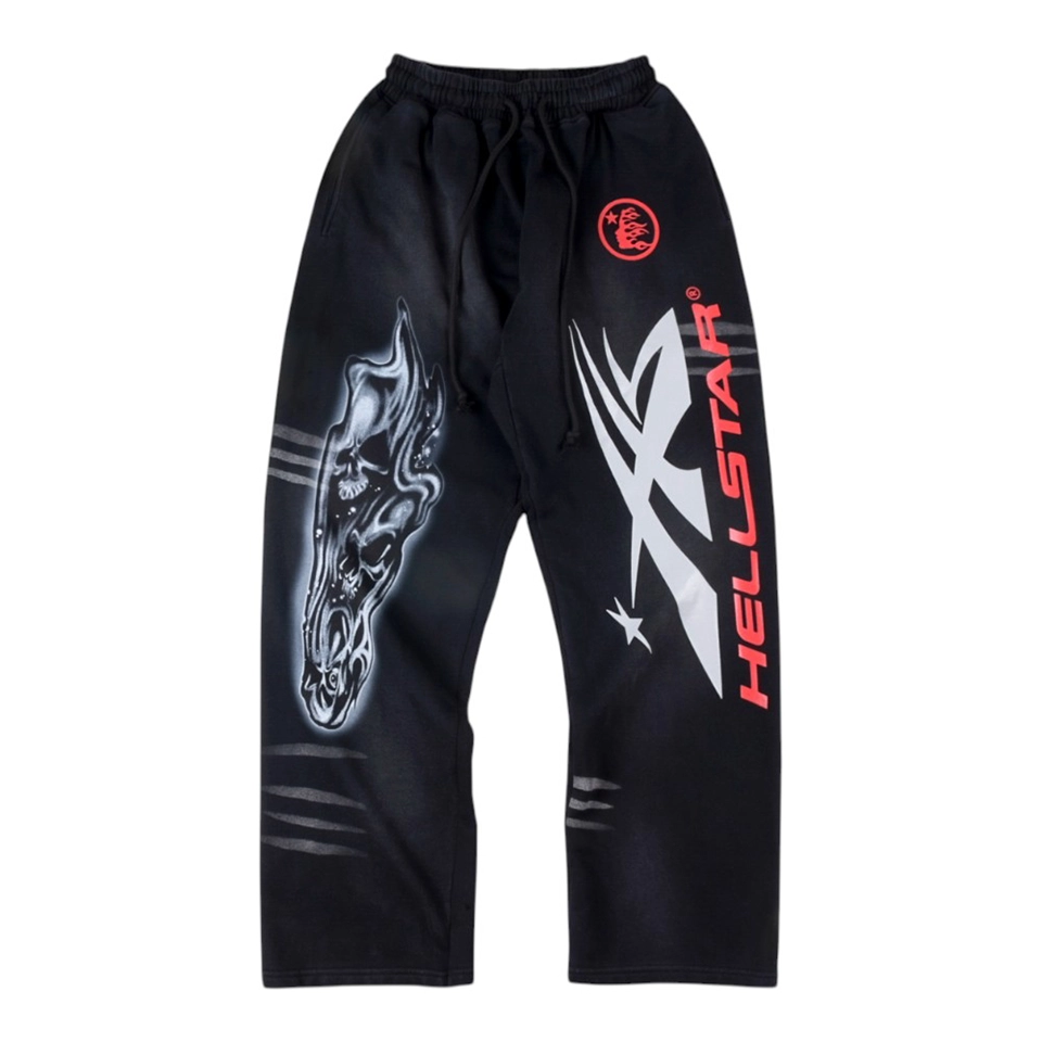 Hellstar Studios Cyber Skull Graphic Pants
