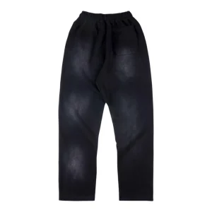 Hellstar Studios Faded Washed Logo Black Pants