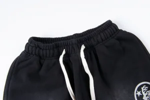 Hellstar Studios Faded Washed Logo Black Pants8