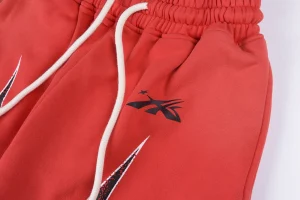Hellstar Studios Flame Graffiti Red Sweatpants7