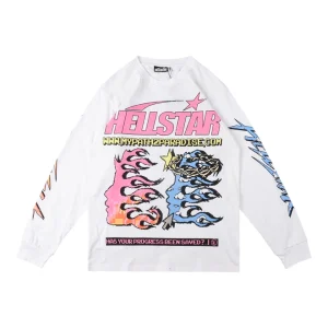 Hellstar Studios Online Pixel Fire Graphic Shirt