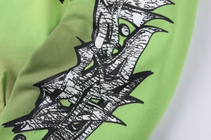 Hellstar Studios RECORDS Neon Green Graphic Hoodie4