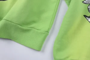 Hellstar Studios RECORDS Neon Green Graphic Hoodie7