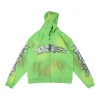 Hellstar Studios RECORDS Neon Green Graphic Hoodie