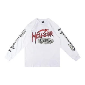 Hellstar Studios Records Dragon Vinyl Graphic Shirt