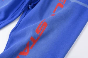 Hellstar Studios Red Logo Gradient Blue Sweatpants6
